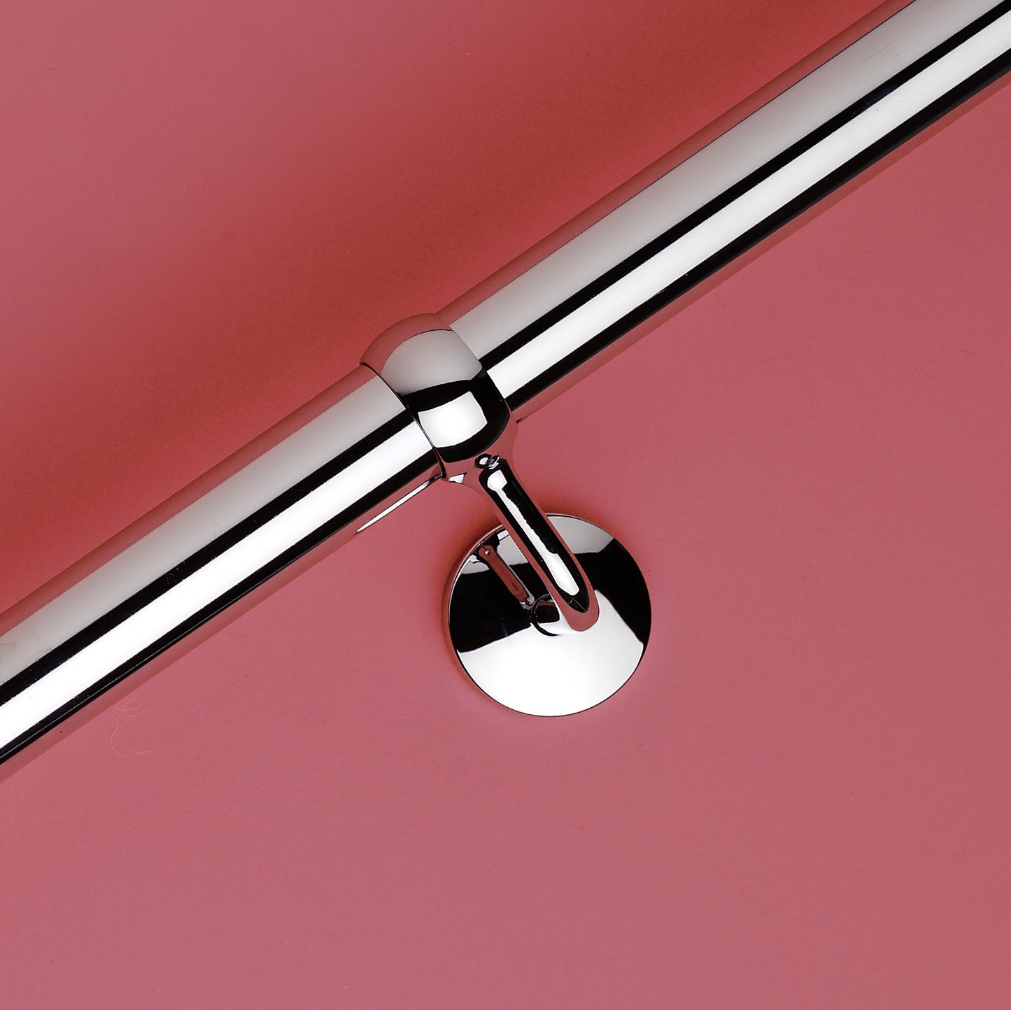Rothley 1.2 Metre Stair Rail Pole Brushed Or Polished Effect 40mm