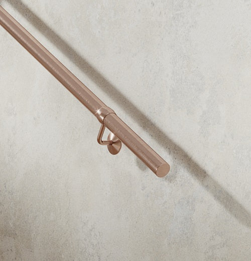 Rothley Baroque Antique Copper 3.6m Easy Fit Staircase Handrail Kit
