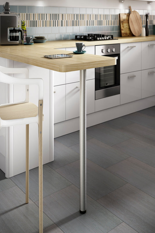 Rothley Brushed Finish Stainless Steel Table & Worktop Leg 1100mm x 60mm