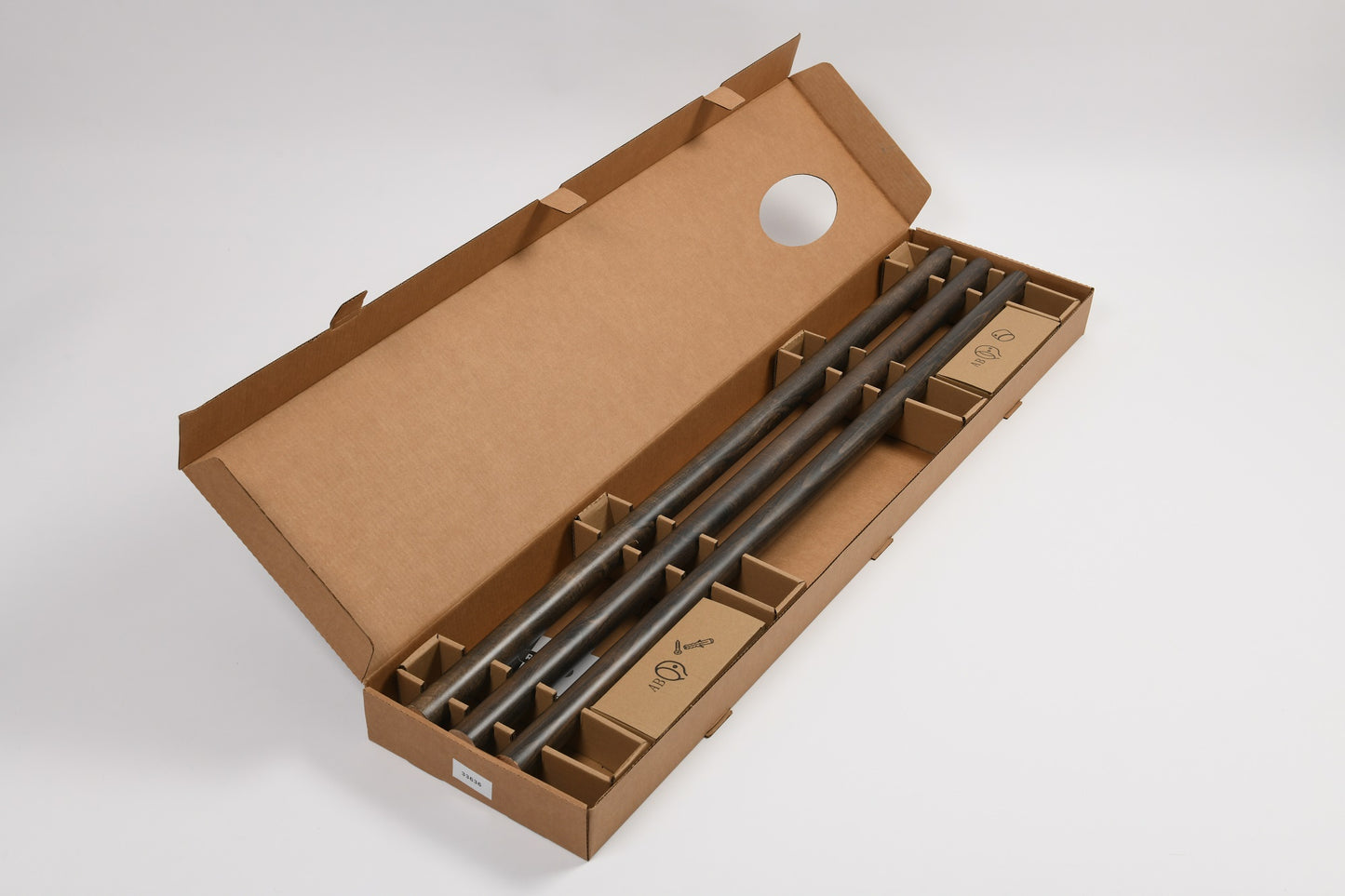 Rothley Ebony 3.6m Easy Fit Staircase Handrail Kit