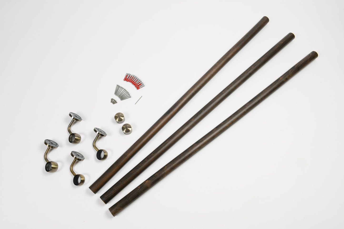 Rothley Ebony 3.6m Easy Fit Staircase Handrail Kit