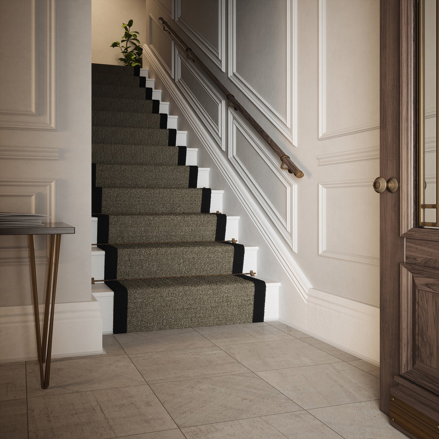 Rothley Ebony 3.6m Easy Fit Staircase Handrail Kit