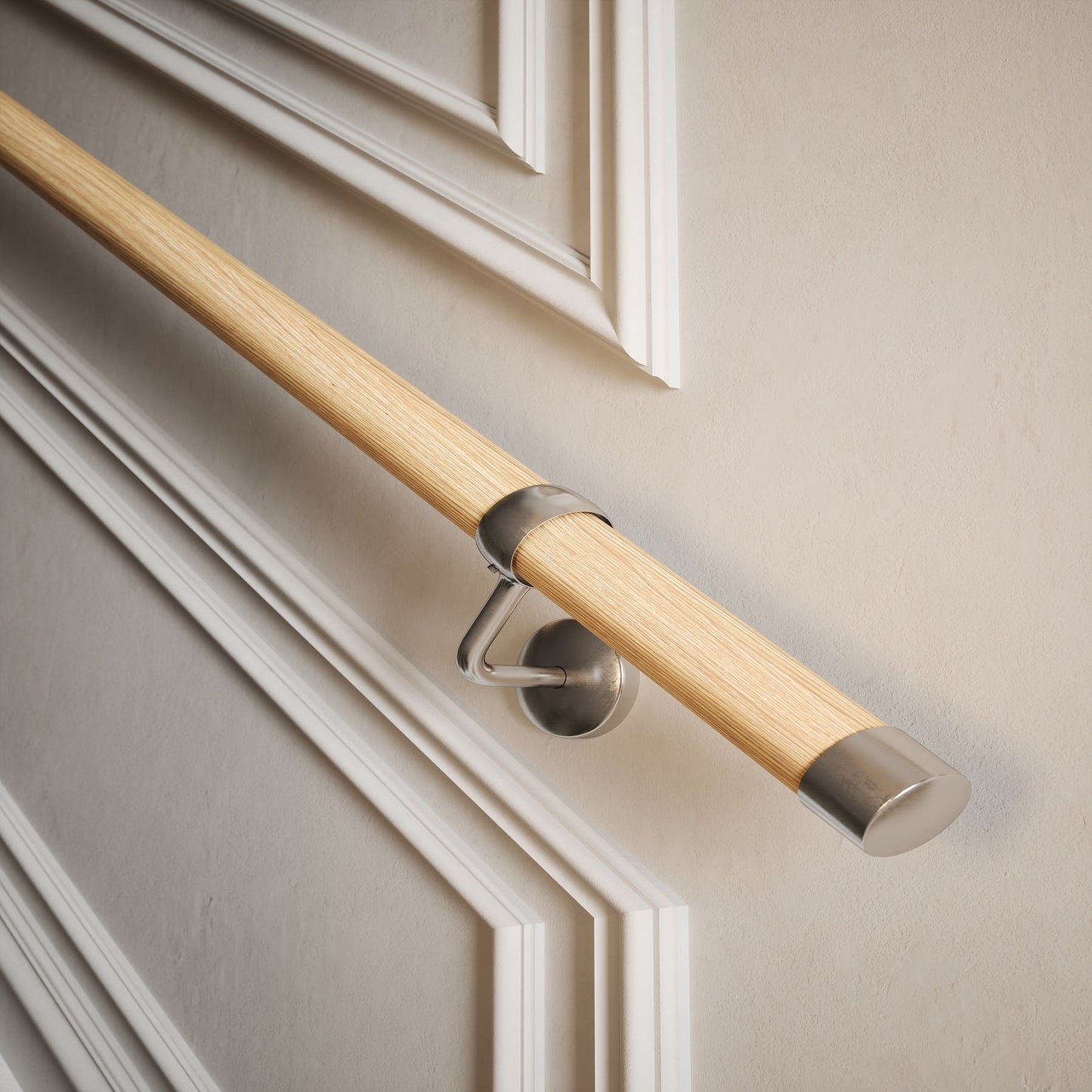 Rothley New Zealand Pine 3.6m Easy Fit Staircase Handrail Kit