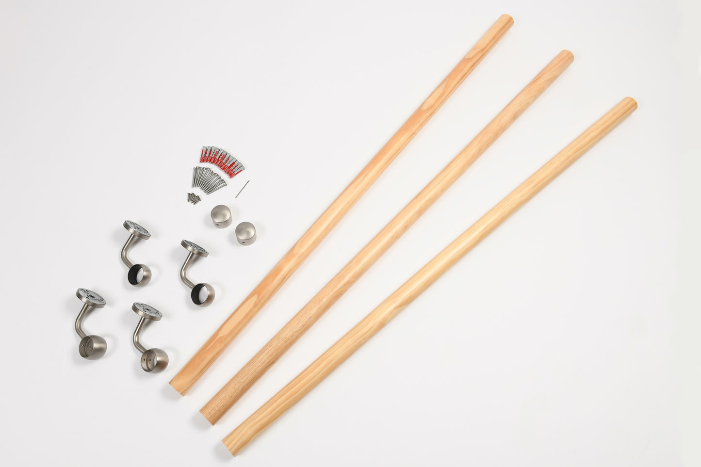 Rothley New Zealand Pine 3.6m Easy Fit Staircase Handrail Kit