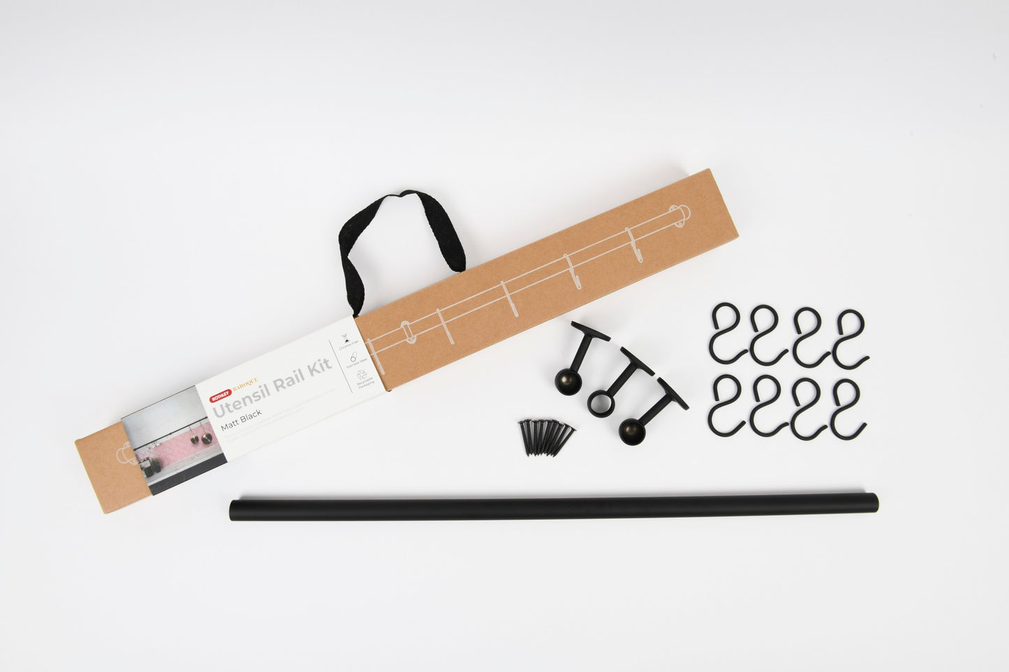 Rothley Matt Black Utensil Rail Kit Various Sizes