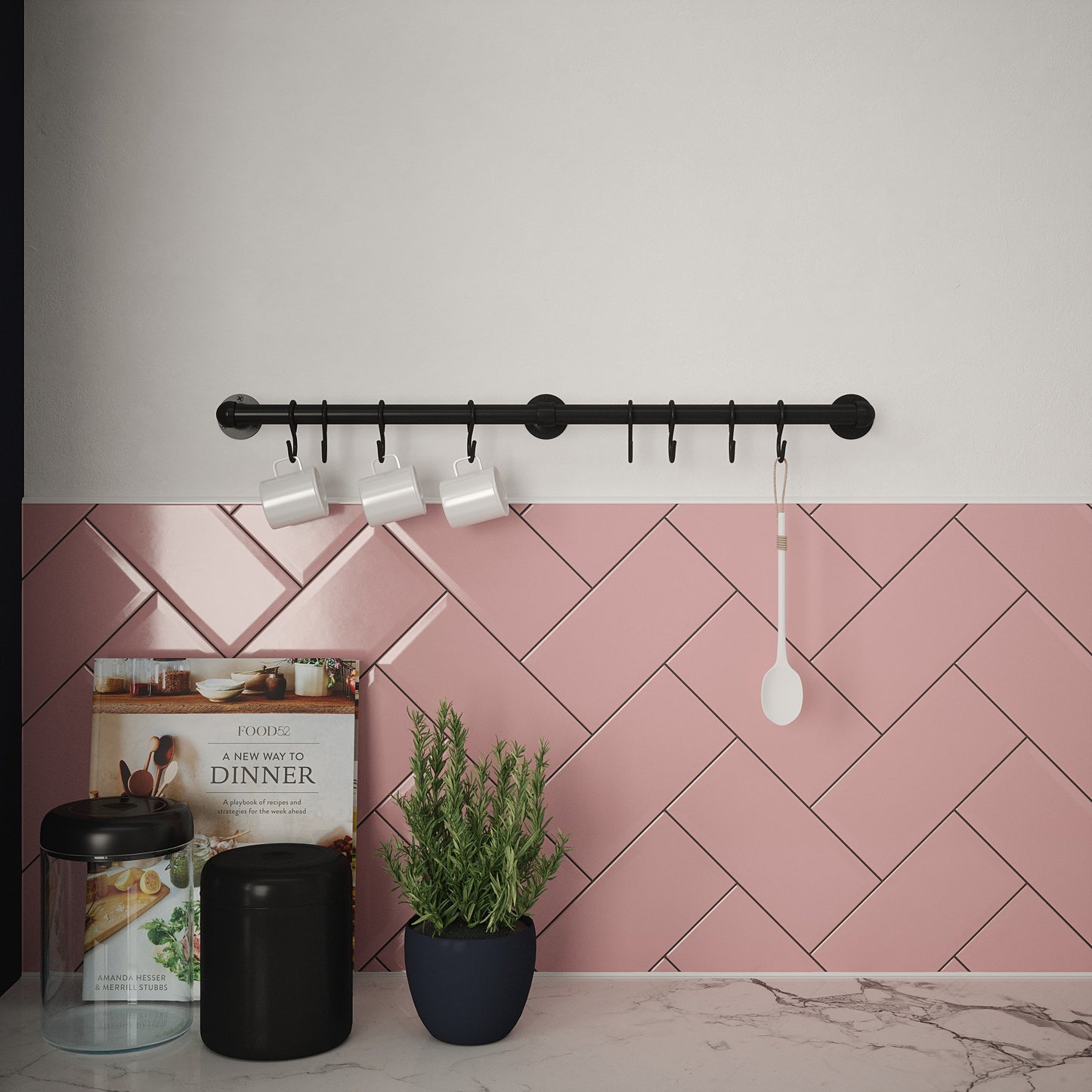 Rothley Matt Black Utensil Rail Kit Various Sizes