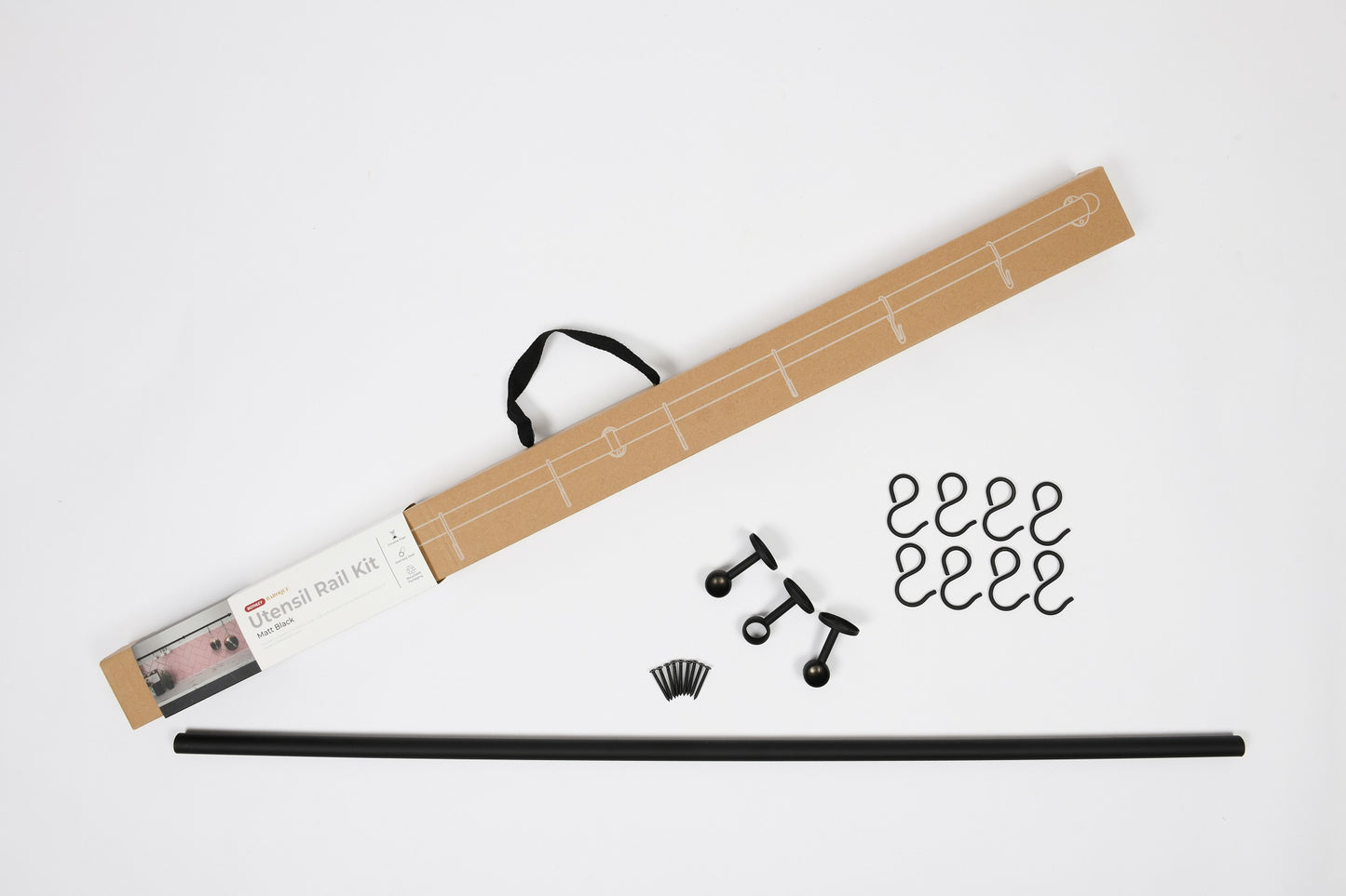Rothley Matt Black Utensil Rail Kit Various Sizes