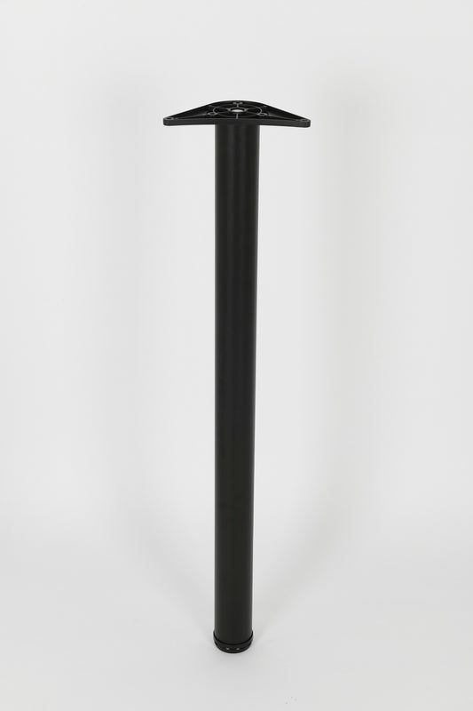 Rothley Matt Black Stainless Steel Table & Worktop Leg 870mm x 60mm