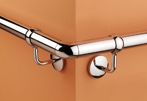 Rothley Stair Rail 90 Degree Elbow Brushed Or Polished Effect 40mm