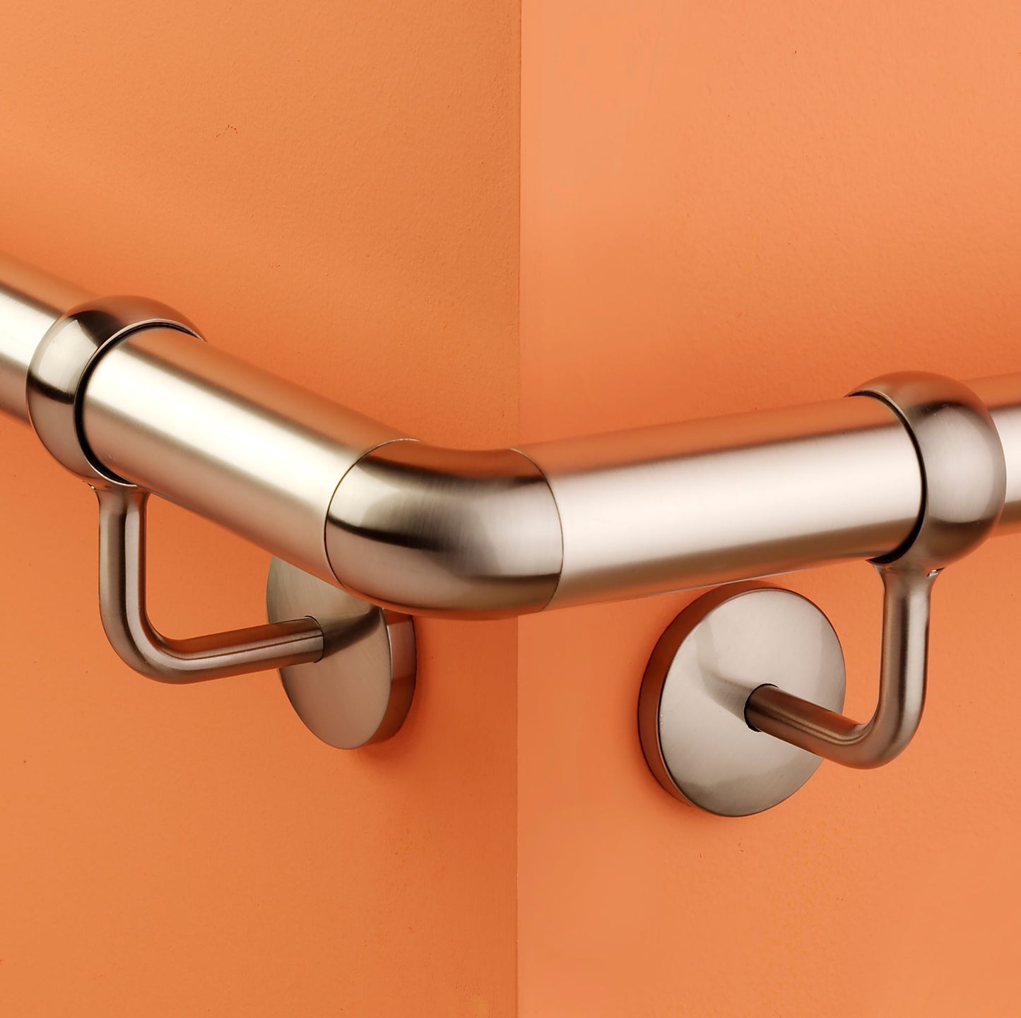 Rothley Stair Rail 90 Degree Elbow Brushed Or Polished Effect 40mm