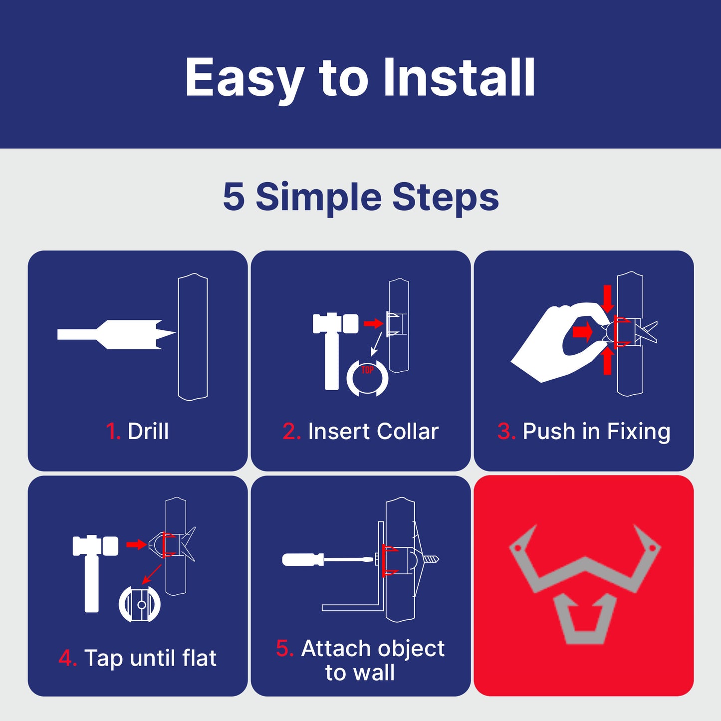 Bullfix Extra Heavy Duty Plasterboard Fixings - Starter Kit