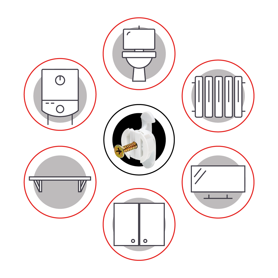 Bullfix Universal Heavy Duty Plasterboard Fixings - Starter Kit